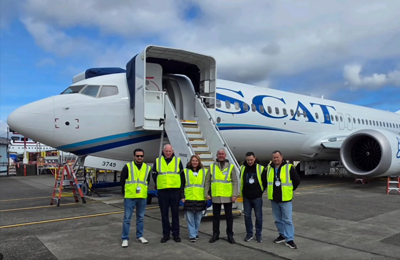 Авиакомпания SCAT получила два самолета Boeing 737MAX
