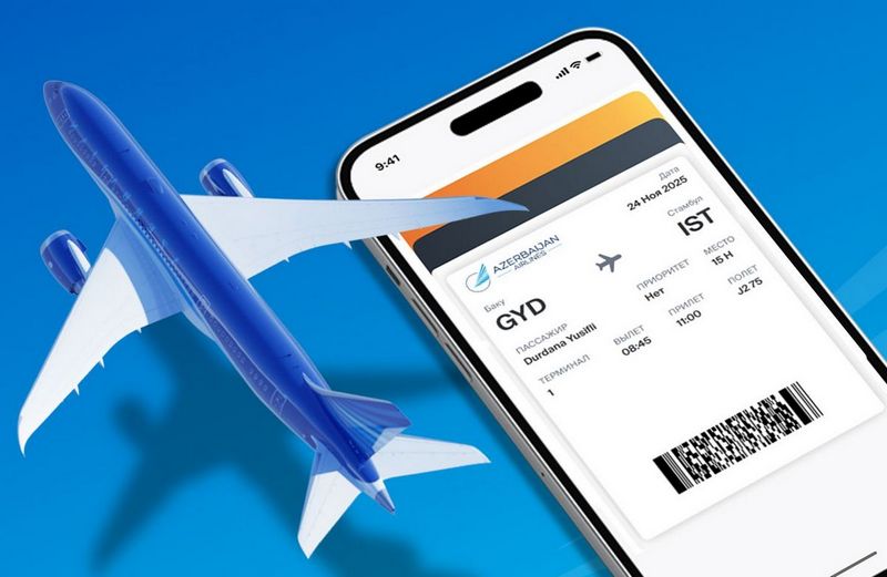 Мобильное приложение азербайджанской авиакомпании Azerbaijan Airlines (AZAL)