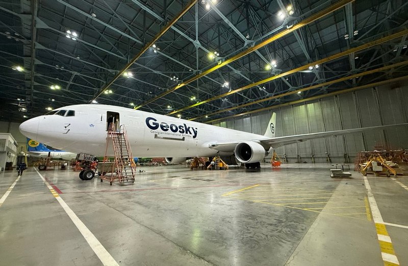 Грузинская Geosky провела техобслуживание Boeing 767-300 в Ташкенте