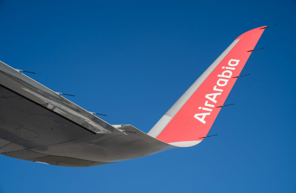 Законцовка самолета Airbus A321 лоукостера Air Arabia