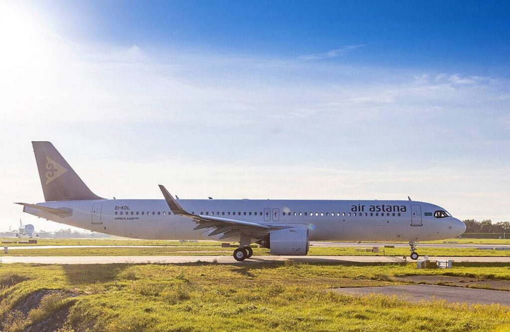 Новый самолет Airbus A321neo авиакомпании Air Astana (Казахстан)