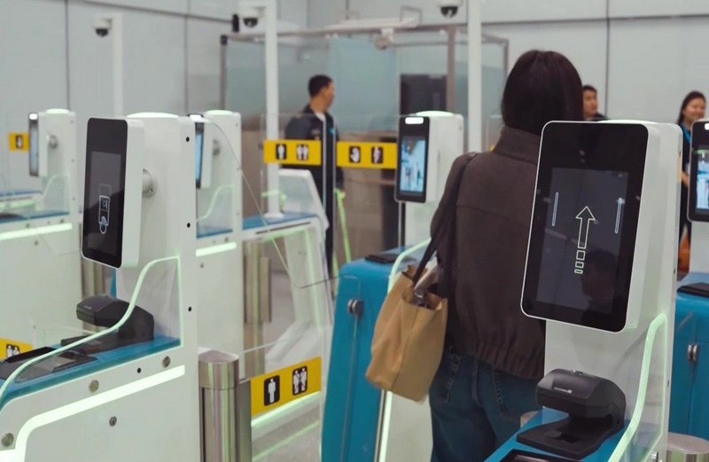 automated border control system at Astana airport in Kazakhstan