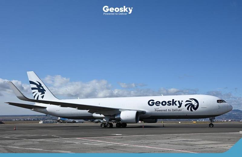 Georgia's Geosky's Boeing 767 freighter in airline's new livery