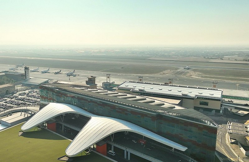 Concept of new terminal at Yerevan Airport in Armenia