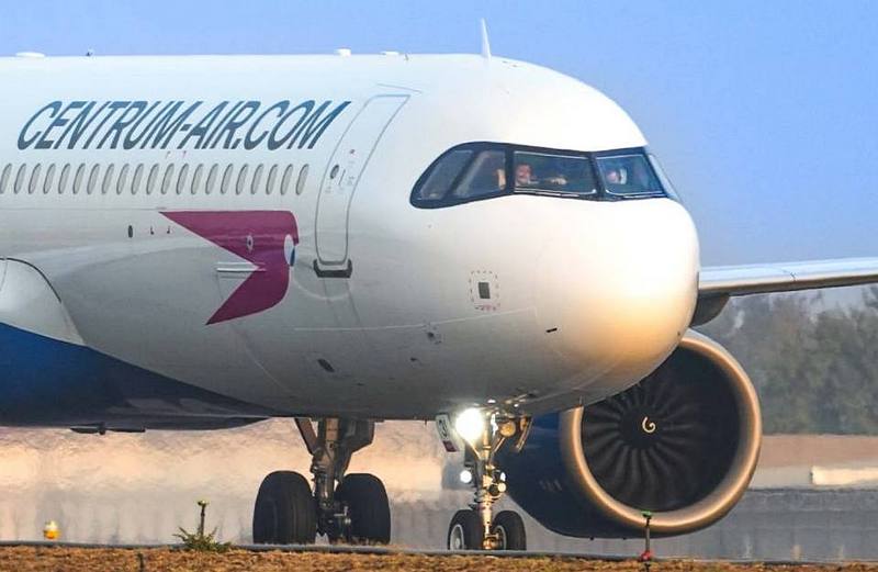 Centrum Air's Airbus A320 aircraft