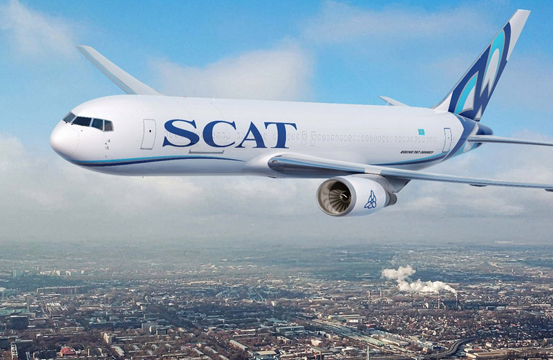 Rendering of SCAT Airlines' Boeing Converted Freighter 767-300BCF
