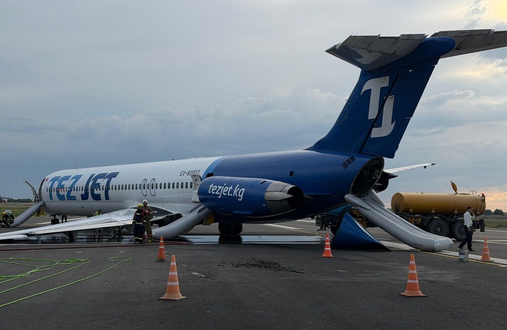 TezJet's MD-83 accident at Byshkek airport in Kyrgyzstan