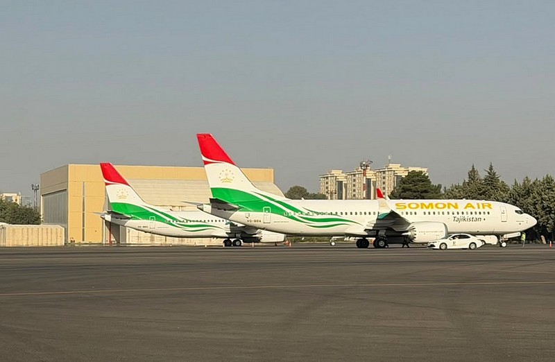 Tajiki Somon Air's Boeing 737MAX 8 aircraft